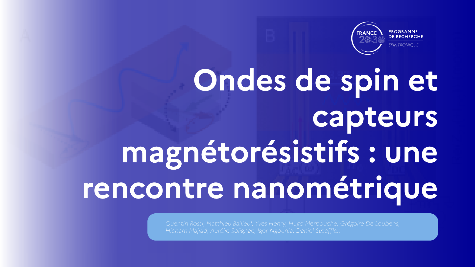  Ondes de spin et capteurs magnétorésistifs : une rencontre nanométrique 