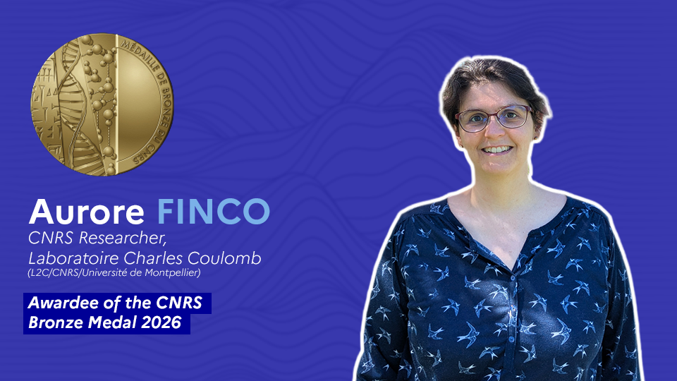 CNRS 2026 medals: Aurore Finco, CNRS Research Scientist at the Charles Coulomb Laboratory, awarded the bronze medal 